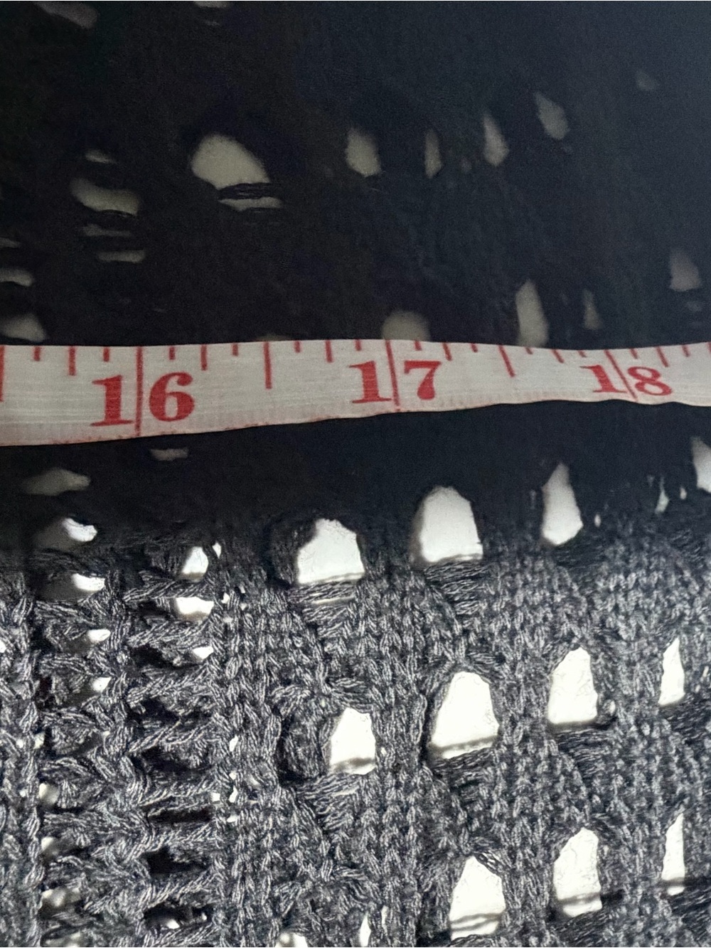 NWT Cha Cha Vente Black Crochet Knit Cover Up Dress - Plus Size 1X - Picture 11 of 12